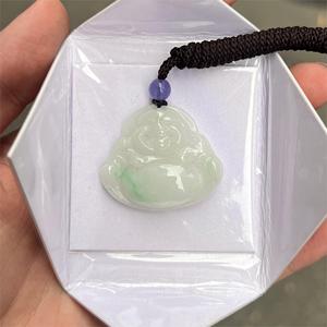 Natural 100% Myanmar a Grade Green <strong>Jade</strong> Budda Type a <strong>Jade</strong> Budda Chinese Carved Lucky Pendant Chinese Classical