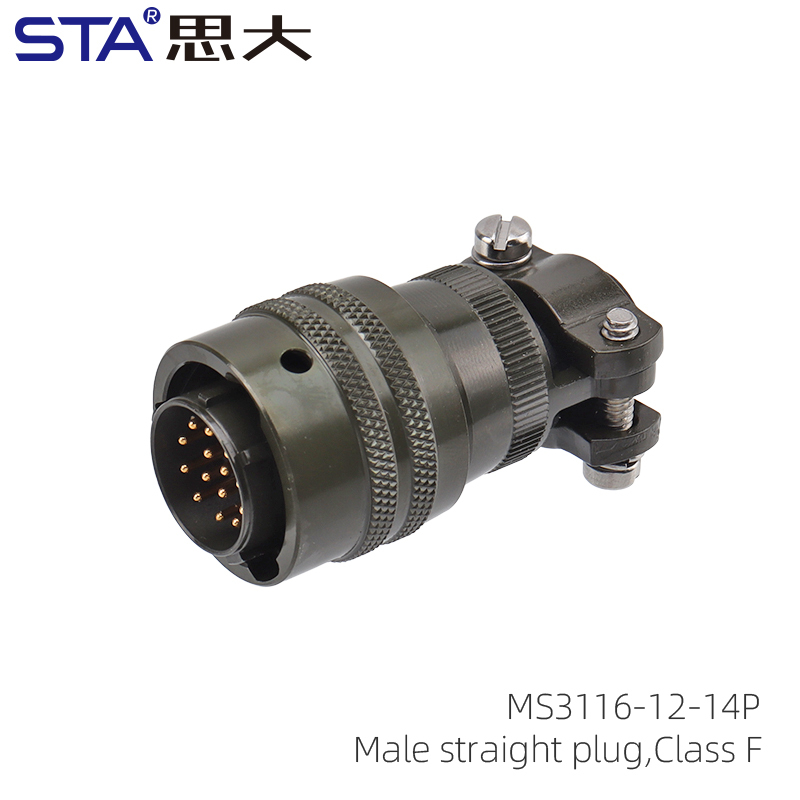 MS3116F-12-14P Male straight plug,Class F