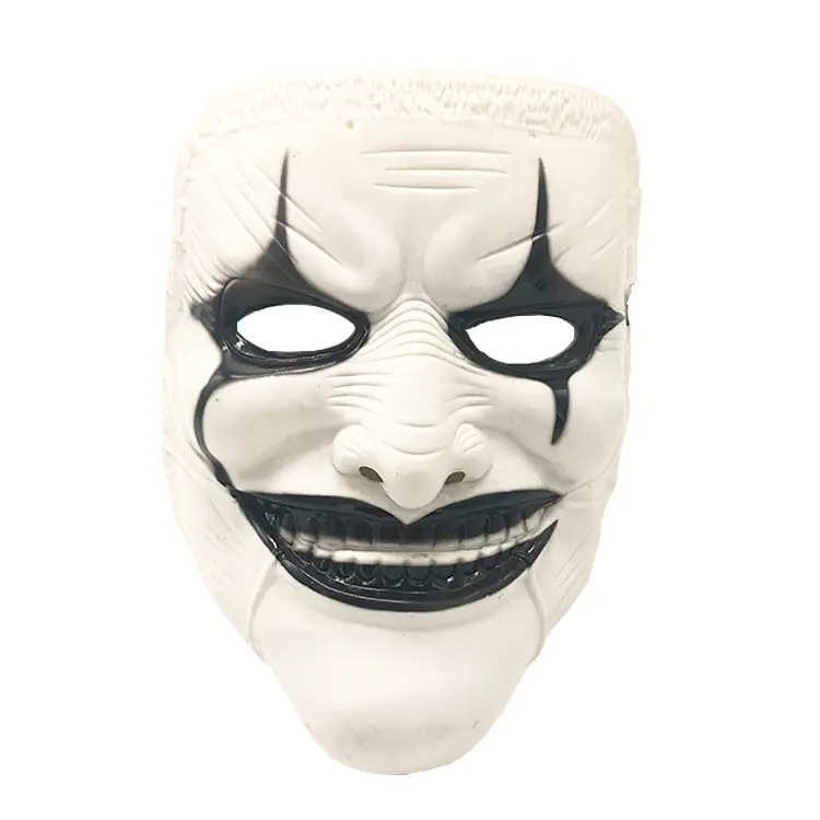 Maschere da clown cosplay per feste di Halloween maschera per il viso a forma di V fantasma spaventoso costume da festival per adulti