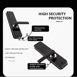 Wooden Door Lock QR <strong>Code</strong> <strong>Scan</strong> Lock Security Digit Electronic Handle Digital TT Hotel Lock - Product Image 4
