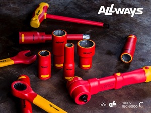 ALLWAYSTOLS 1000v 3/8インチ断熱リバーシブルラチェットレンチプロVDEハンドツールOEMサポート