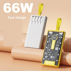 Real Fast 66W PD QC3.0 Charging 30000mAh Large Capacity Power Bank with 5 <strong>Output</strong> and 3 <strong>Input</strong> LED Portable Power Station - Product Image 4