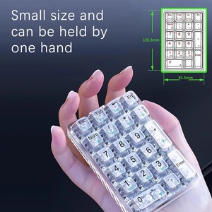AULA F21 Hot Swappable Numeric Keypad Shine Through Wireless 3 Mode Customized for Office Mechanical <strong>Keyboard</strong> - Product Image 4