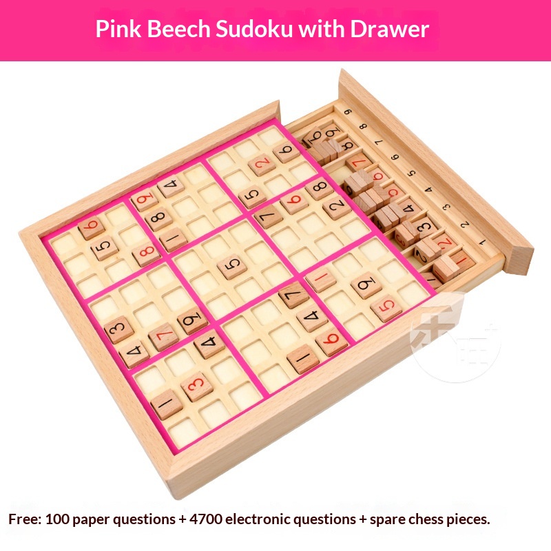 Sudoku neuf en bois rose
