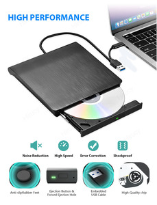 光盘刻录机光盘驱动器USB外部DVD rw播放器读卡器驱动器兼容桌面视窗、Linux和苹果 - Product Image 5