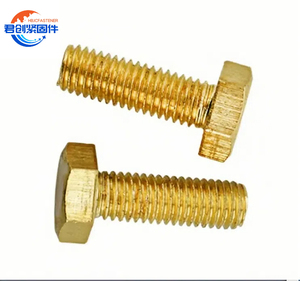 Fabrika doğrudan ANSI ASME B18.2.1 SAE J429 çinko altıgen başlı cıvata tam dişli sınıf A2-70 sınıflarda 2 5 8 sarı renk fabrika doğrudan satış ücretsiz örnek - Product Image 1