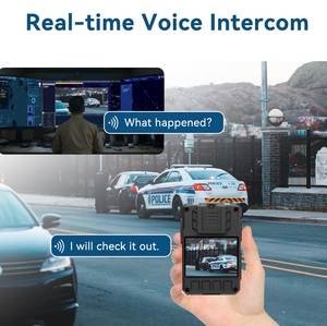 Two Way Audio Intercom Body Worn Camera One Big PTT Button High Volume Sound Clear 4G Walkie Talkie with Recording <strong>Function</strong> - Product Image 5