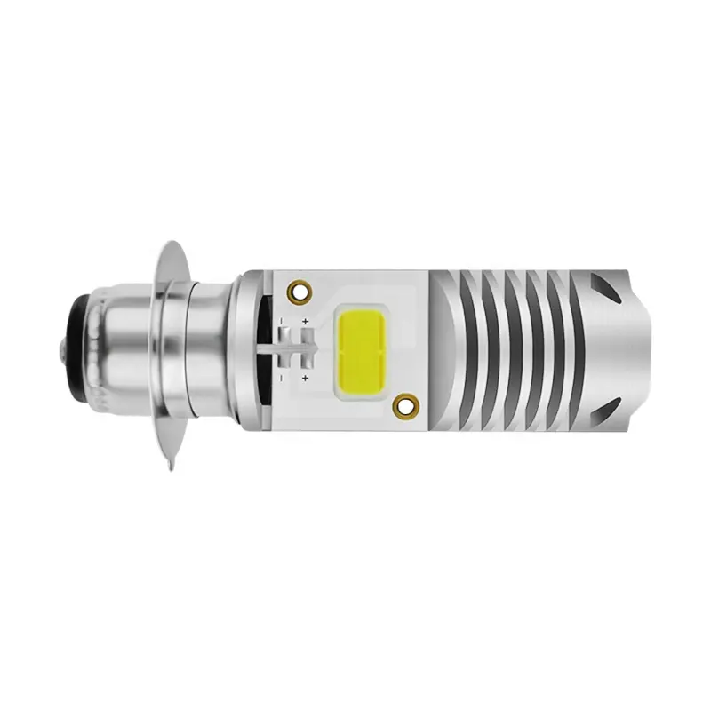 China alta calidad AC DC 8-80V H4 COB HS1 BA20D H6 P15D H6M 12W 1200LM motocicleta faro Led bombilla