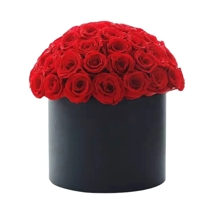 Mjblh — roses éternelles avec dôme, plante naturelle de longue durée, en forme de dôme, style champignon, meilleur cadeau pour la saint-valentin
