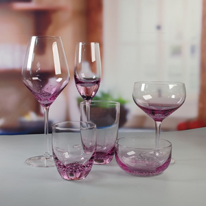 Ngày Valentine 10 oz màu trang trí doof <span class=keywords><strong>Glass</strong></span> nước Tumbler đầy màu sắc Đá ThủY Tinh cup bong bóng Wedding party Quà Tặng PP nhựa - Product Image 4