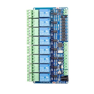 Módulo de relé Rtu, 8 canales, 12V, entrada/salida, interfaz de comunicación RS485/TTL, relé, 8 Indicadores de relé