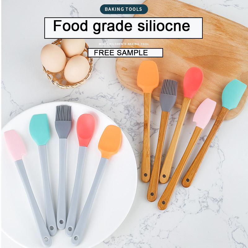 5 pcs wooden handle (blue pink etc)