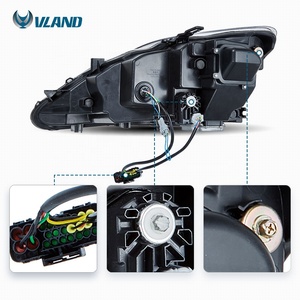 VLAND ไฟหน้า LED สำหรับ Lexus,ไฟหน้าตามลำดับสำหรับรถยนต์ Lexus 2006 2012 ISF IS250 IS350สีฟ้าเป็นสีขาว IS300-IS400 - Product Image 5