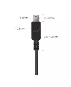 Sıcak satış OEM ODM özelleştirme 2 çekirdek 5 çekirdek 5P Mini USB erkek dişi fiş soyulmuş tel Mini USB açmak için uç Pigtail kablo - Product Image 1