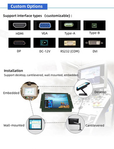 Monitor industrial TFT LCD de 12,1 pulgadas con pantalla táctil integrada Nuevo monitor de pantalla táctil LCD - Product Image 6