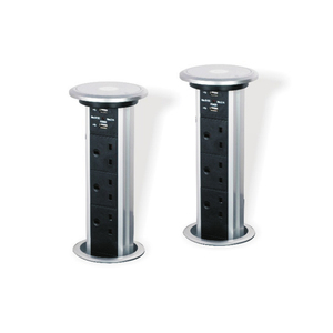 Toma de mesa eléctrica de escritorio, USB, motorizada, 3 vías, alemania - Product Image 1