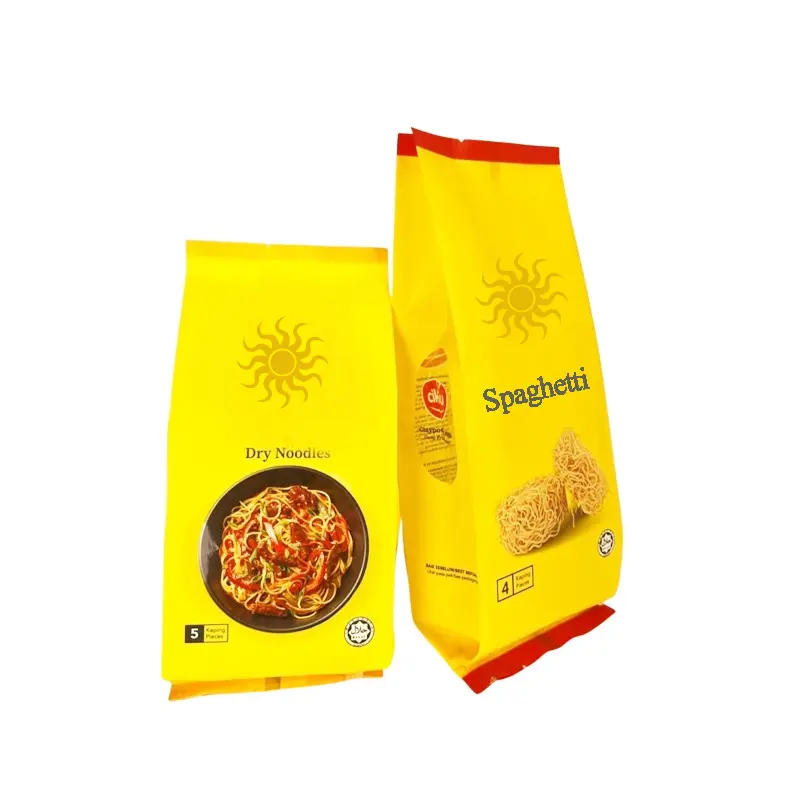 सरल शैली विभिन्न डिजाइन पोर्टेबल पास्ता बैग अलग लोगो पैटर्न अनुकूलन लोकप्रिय खाद्य ग्रेड पास्ता बैग