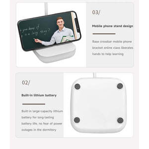 Modern Creativity Rechargeable 3 Color Gooseneck <strong>Hose</strong> Learning Lamp Desk Reading Lamp Study Rechargeable LED Table Lamp - Product Image 2