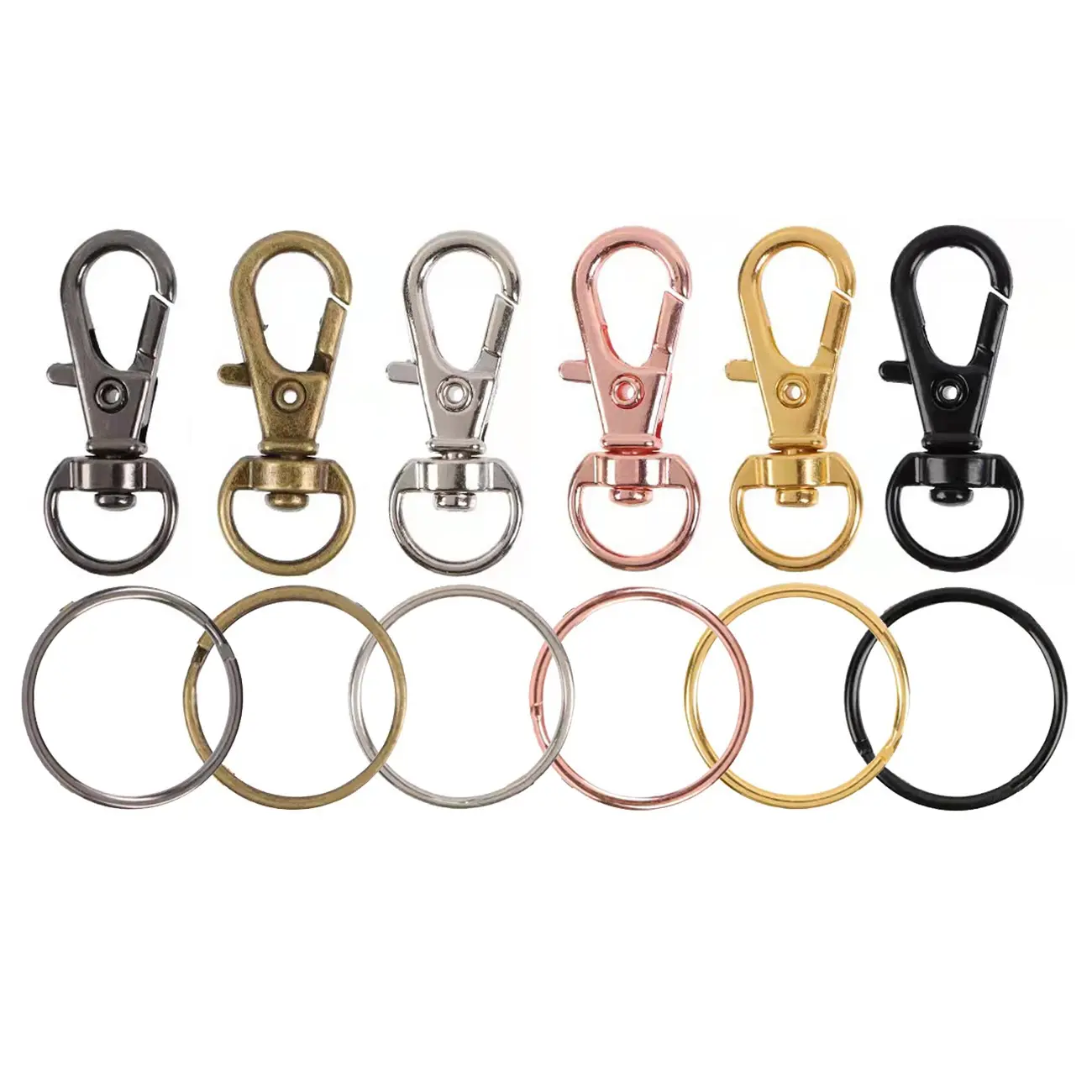 Bán Buôn Xoay Snap Hooks Cao Cấp Kim Loại Bạc Tôm Hùm Claw Móc Cho Móc Chìa Khóa Kẹp Dây Buộc Đồ Trang Sức Làm Thủ Công Mỹ Nghệ