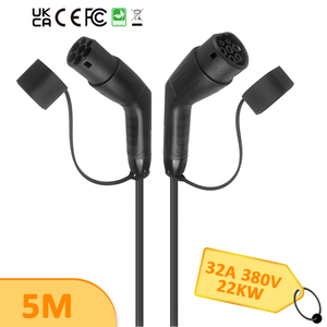 ST-E253 Năng Lượng Mới 32A 380V 22Kw EV Sạc 5M Xách Tay Loại 2 Nam Để Loại 2 Nữ Sạc Cáp - Product Image 1