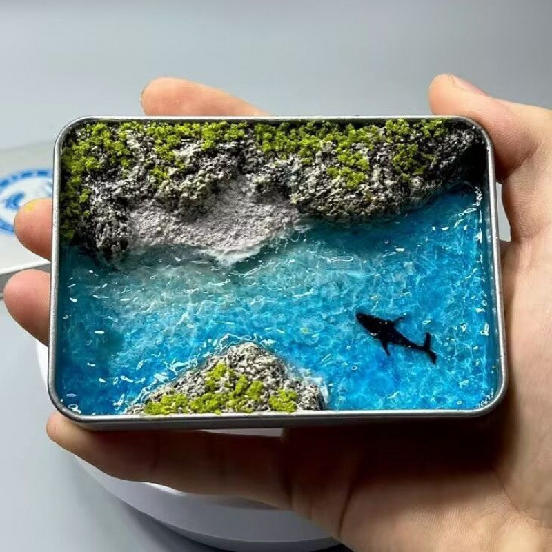 Île Blue Xia Shen, y compris la baleine