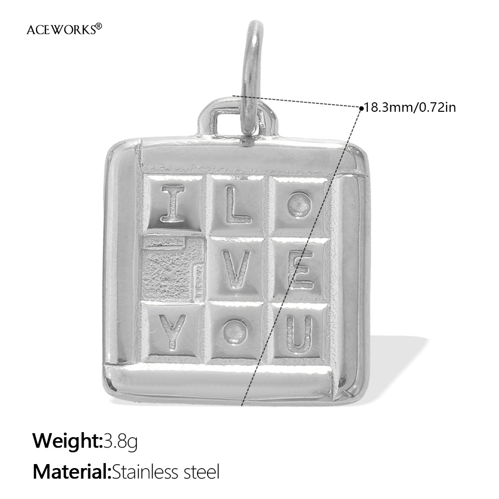 "Je t'aime" Grille Argent