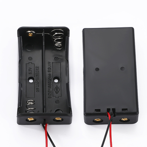 2*18650 aksesori baterai seri Lithium 18650 koneksi tempat baterai DIY kotak baterai dengan kabel - Product Image 5