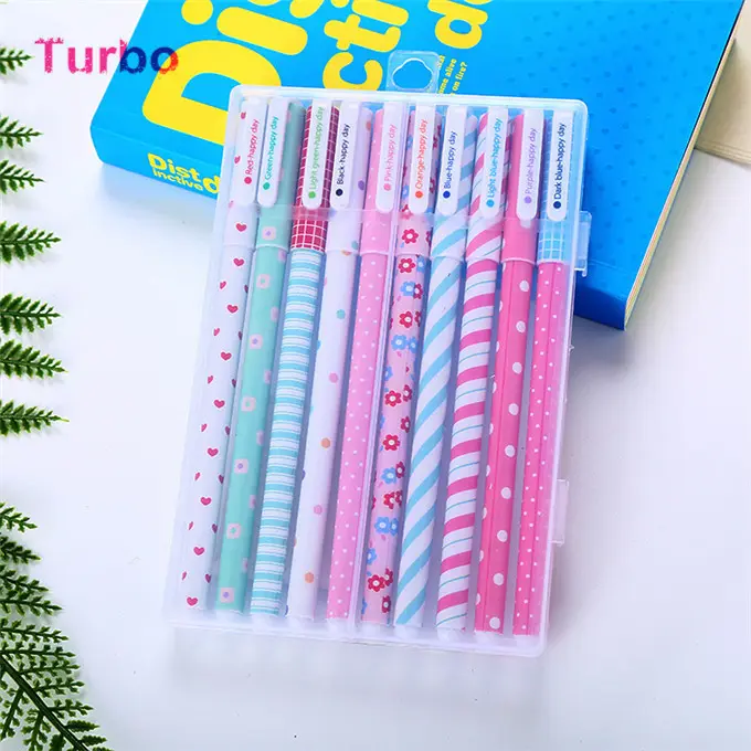 Ready to ShipIn StockFast Dispatchpromotion 2021 new year back to school stationery wholesale Various design cartoon cute gel ink pen set gift for students