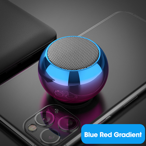 M3 Colorful Wireless Speakers 3D Mini Electroplating Round Steel Cannon Blue Tooth Speaker Radio Support U Disk Subwoofer - Product Image 2