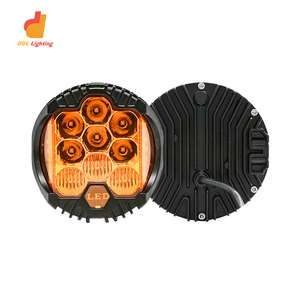 Off-road araç modifikasyonu 7/9 için üç taraflı ışıklı 5/LED çalışma lambaları inç flaş modifiye motosiklet farları - Product Image 2