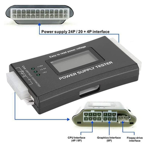 20/24 Tester di alimentazione per PC per Computer a 4/6/8 Pin con visualizzazione LCD e cicalino per ATX/ITX/BTX/pci-e/SATA/HDD - Product Image 5