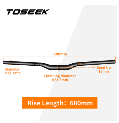 Rise-680mm Matt Black