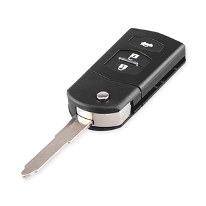 ボタンリモートキーフォブケースカバー折りたたみフリップマツダ2356シリーズ2004-2010 RX8 MX5 - Product Image 3