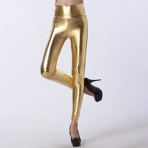 Quần Legging Da Nữ Quần Bó Nén Chất Lỏng Sáng Bóng Quần Ướt Quần Chống Thấm Nước Cầu Vồng Quần Legging Cao Su - Product Image 4