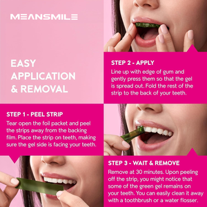 कोई जला सुरक्षित तामचीनी पर अपने लोगो को अनुकूलित कार्बनिक उज्ज्वल सफेद लेबल दांत Whitening स्ट्रिप्स बिना पेरोक्साइड - Product Image 6