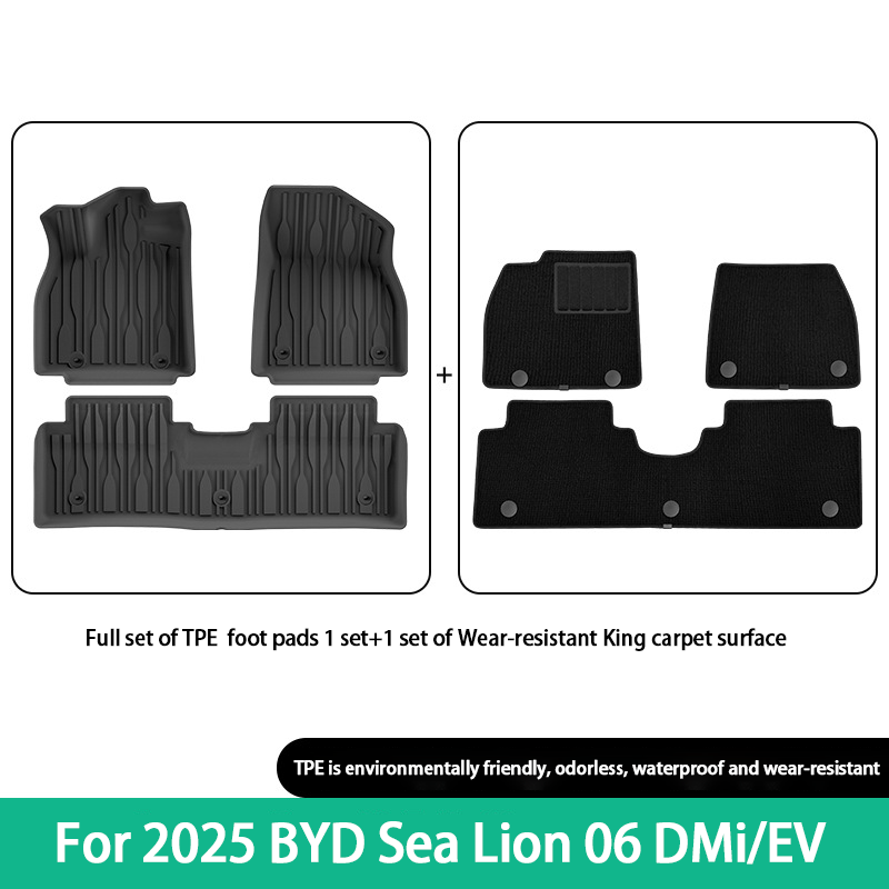 Tapis de sol et moquettes pour BYD Sealion 6 EV/DM-i 2025