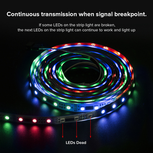 12 В 24 в 60 светодиодов на метр UCS512C4 SMD5050 DMX512 программируемая адресная RGB Pixe DMX Светодиодная лента для большого проекта - Product Image 2