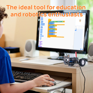 Drahtlose BT WiFi Steam Diy Scratch 3.0 Python-Codierung Ai Smart Esp32-Programm Stem Education Robotic Car Kit für Schulkinder