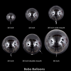 LED Bobo Bobo onspasparent LED ışık up balonlar helyum tarzı parti doğum günü dekor için dize işıkları ile kızdırma kabarcık balonlar - Product Image 5