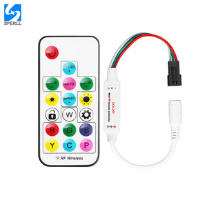 DC5V ~ 24V SP104E LED Pixel Controller LED Licht Dimmer Controller Mini Wireless Fernbedienung