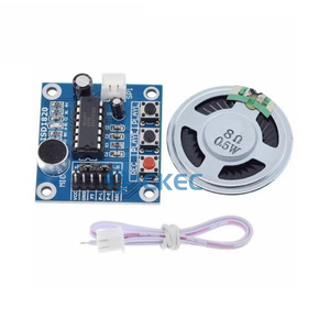 Recording and Playback Module Board with <strong>Microphone</strong> 0.5W Speaker ISD1820 Recording Voice Module - Product Image 1