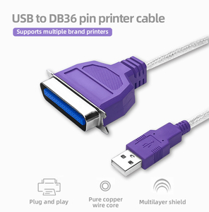 สายเครื่องพิมพ์ USB แบบต่อขนานยาว1.5เมตรสาย36Pin เครื่องพิมพ์1284 CN36 - Product Image 3