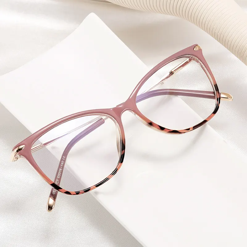 Óculos MS 95238 para jovens, série The Cherry Blossom Girl, óculos de metal para foto, nível de aparência