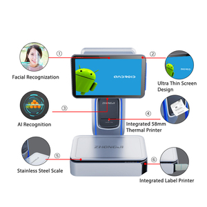<strong>Android</strong> 13 Waterproof All in One 15Kg Touch Screen AI Multi Language Desktop 30Kg POS Label Scale With Thermal Label Printer - Product Image 5