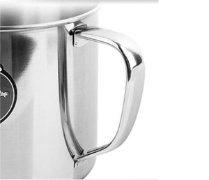 Zhenneng卸売り10cm環境にやさしいステンレスコーヒーカップティーカップふた付きハンドル付き家庭用ホテルとレストラン