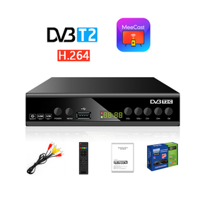 ตัวรับสัญญาณ T2จาก DVB กล่องสมาร์ทวอทช์ไอพีทีวี HD DVB-T2ฟรีเครื่องถอดรหัสอากาศ Meecast ชุดกล่องด้านบน T2 DVB ระยะไกล - Product Image 1