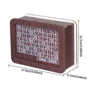 กระปุกออมสินไม้ย้อนยุคใช้ซ้ำได้กระปุกออมสินรูปบ้านสำหรับเด็ก - Product Image 4