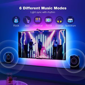 Akıllı ev RGBIC LED ortam şeridi ışık akıllı tv'ler için ekran ile daldırma özellikleri arka ışık ve kamera senkronizasyonu - Product Image 5