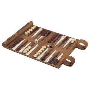 Nâu sợi nhỏ cuộn lên <span class=keywords><strong>backgammon</strong></span> làm bằng tay chất lượng cao tùy chỉnh cờ chính hãng da du lịch <span class=keywords><strong>rollup</strong></span> <span class=keywords><strong>backgammon</strong></span> Bộ - Product Image 4