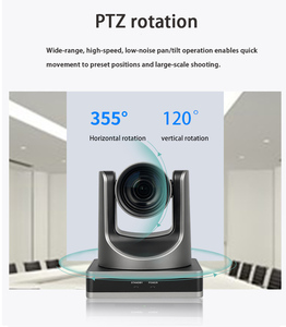 Canlı yayın ve video sistemi desteği Tripod, duvar ve tavan montajı için otomatik parça video konferans kamerası PTZ kamera - Product Image 3